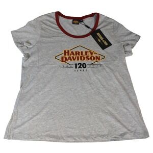 HARLEY-DAVIDSON T-Shirt 120th Anniversary Speedbird Diamond Women's Size 2XL NWT